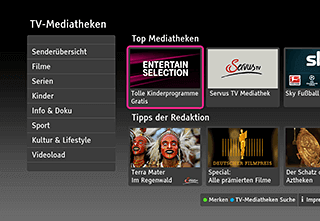 Umfangreiche TV-Mediatheken