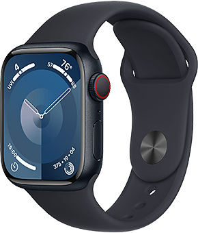 apple watch series 9 lte 41mm alu sport mitternacht 1