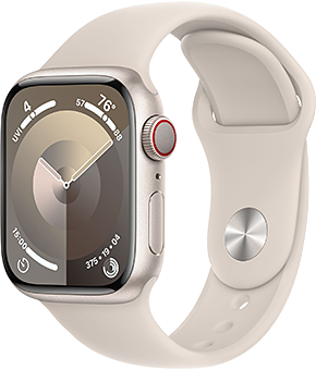 apple watch series 9 lte 41mm alu sport polarstern 1