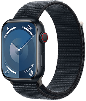 apple watch series 9 lte 45mm alu loop mitternacht 1