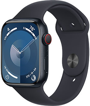 apple watch series 9 lte 45mm alu sport mitternacht 1