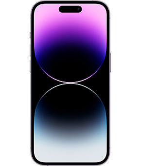apple iphone 14 pro dunkellila vorne