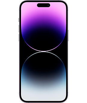 apple iphone 14 pro max dunkellila vorne