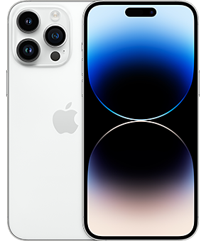 apple iphone 14 pro max silber seite