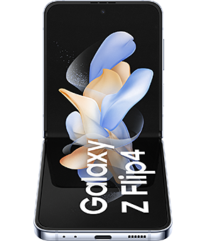 samsung galaxy z flip4 blue vorne