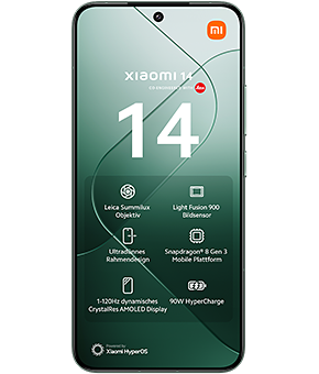 xiaomi 14 jade green vorne